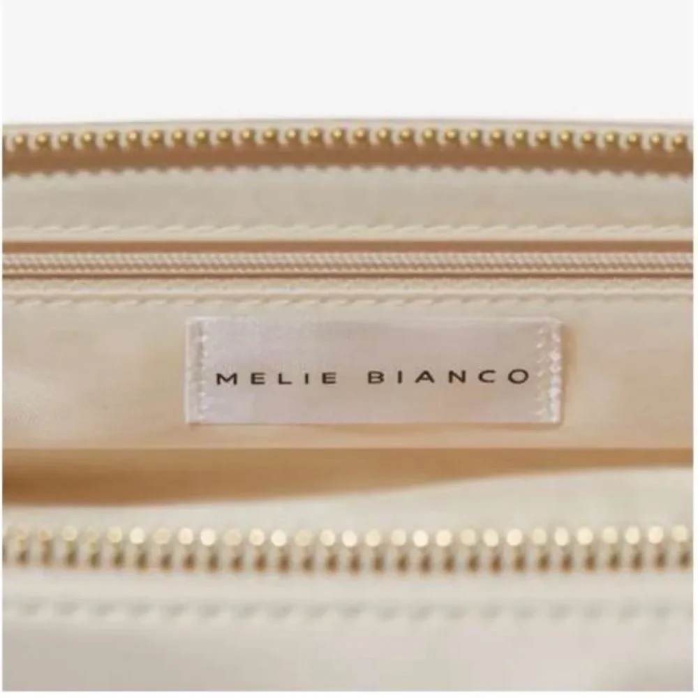 Melie Bianco Ivory Faux Leather Knot Bag NWT